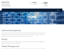 Tablet Screenshot of ixsys.com